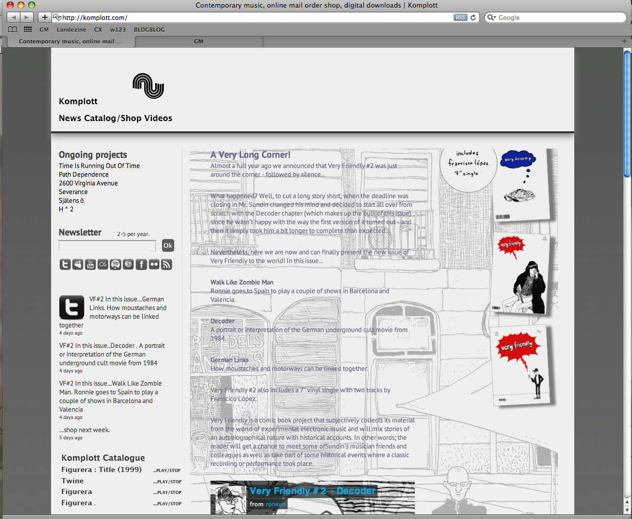 Komplott.com Very Friendly overview page